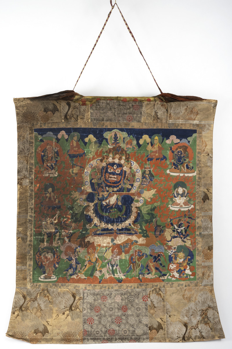 A large thangka depicting Panjaranata Mahakala - 图3