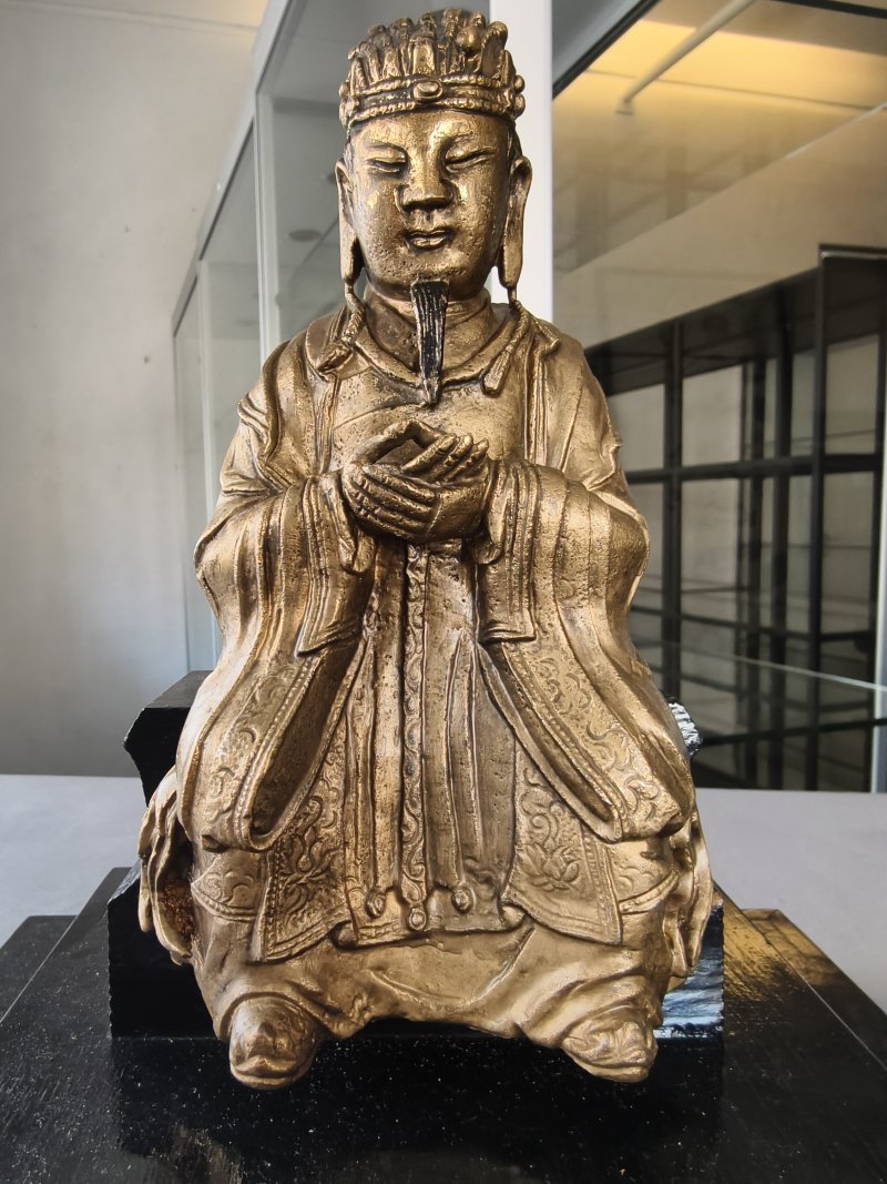 A BRONZE FIGURE OF A DIGNITARY - 图12