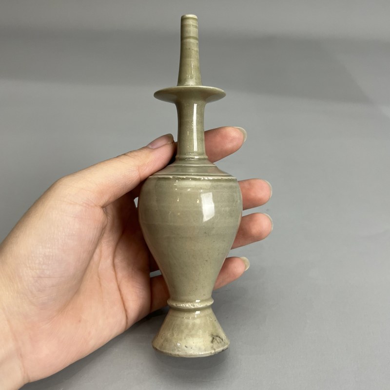 明代 青釉吉字瓶 - 图11