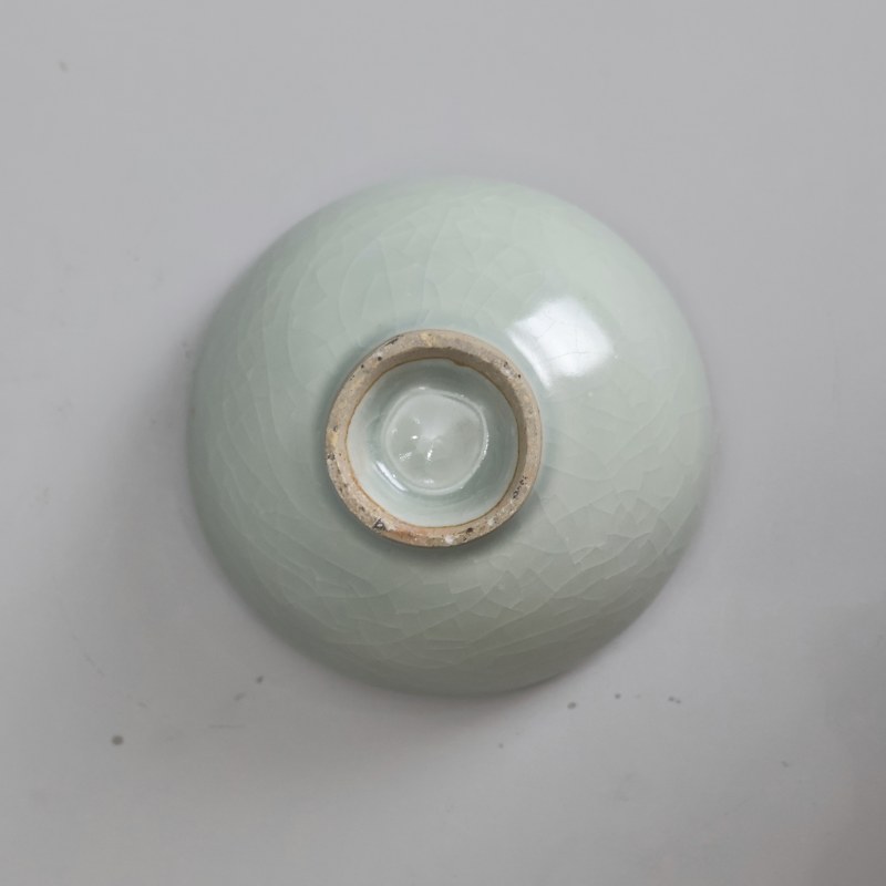明代 龙泉窑粉青釉泡泡盏 - 图9