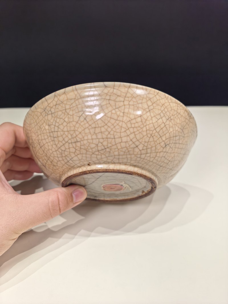 明 仿哥釉莲瓣碗 - 图3