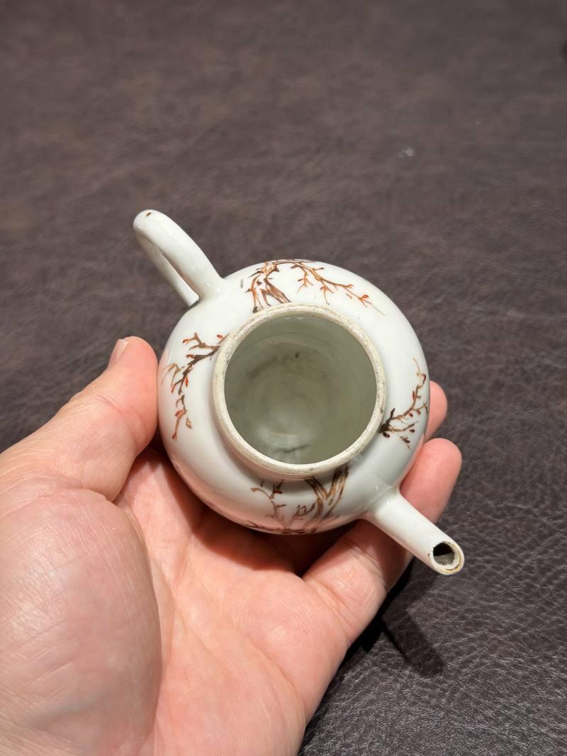 清乾隆 粉彩花鸟纹茶具一套25件 - 图48