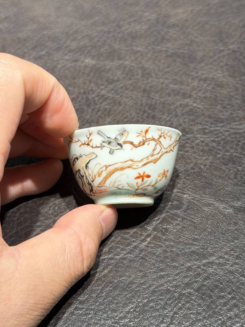清乾隆 粉彩花鸟纹茶具一套25件 - 图15