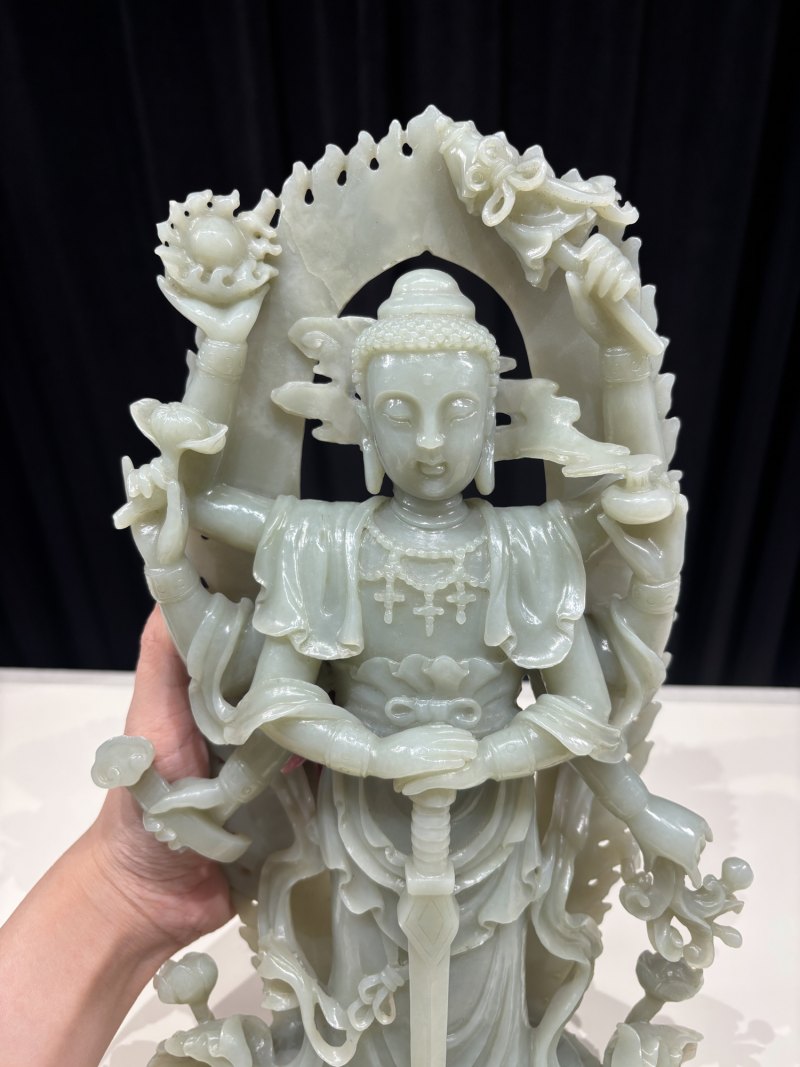 19-20世纪 黄玉大日如来立像 - 图6