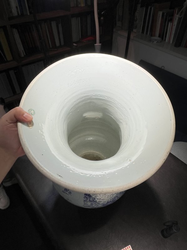 清雍正 青花锥拱穿花龙纹大尊 - 图23