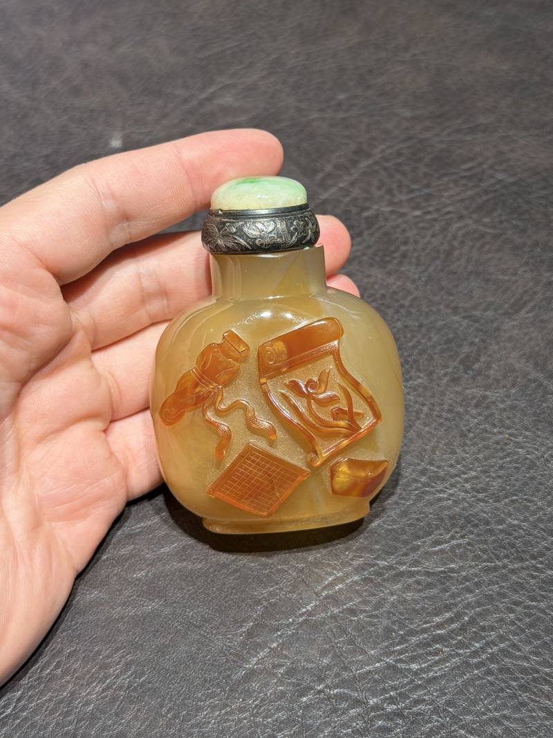 清 玛瑙玉器一组六件 - 图50