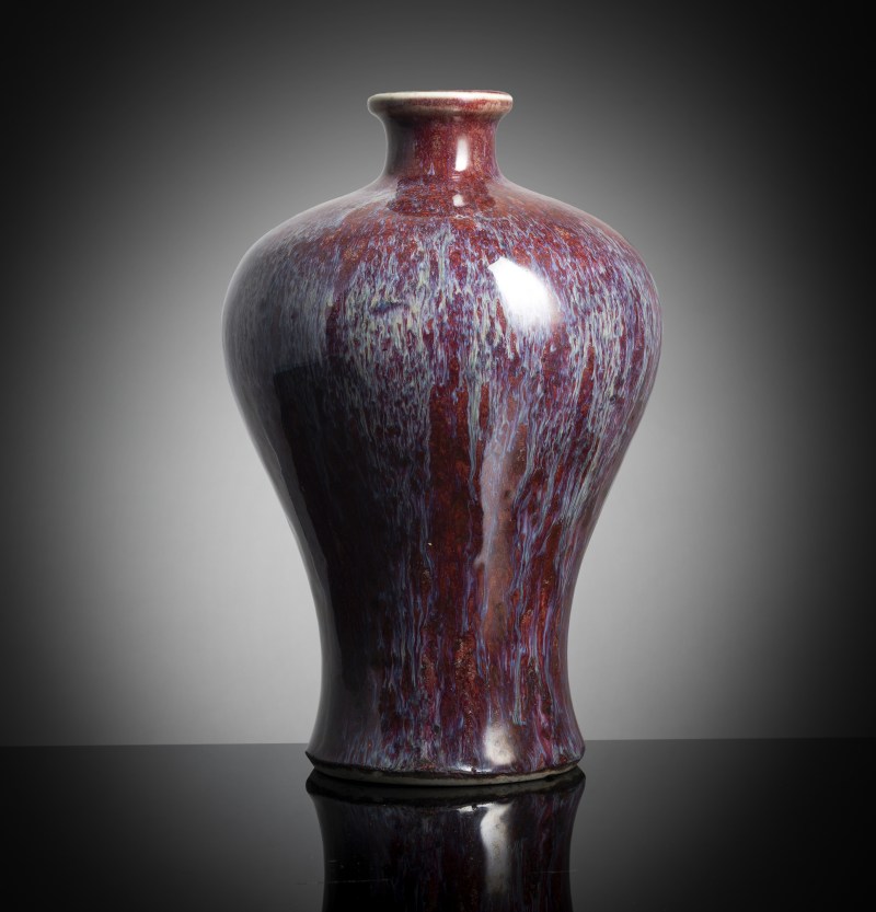 A Flambé-glazed porcelain meiping - 图3