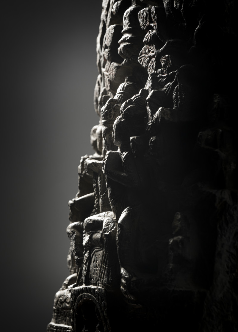 A GREY STONE STELE DEPICTING UMAMAHESHVARA - 图3