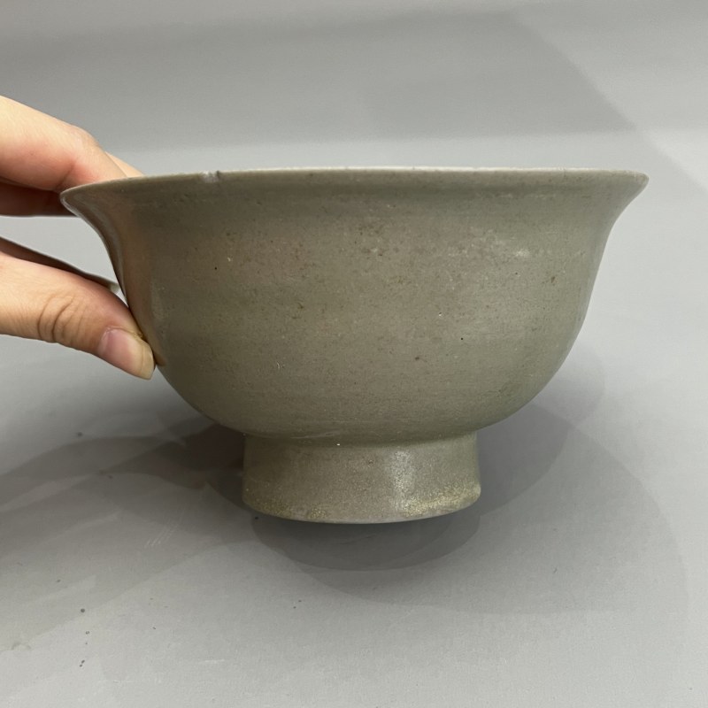 明代 青釉高足大碗 - 图10