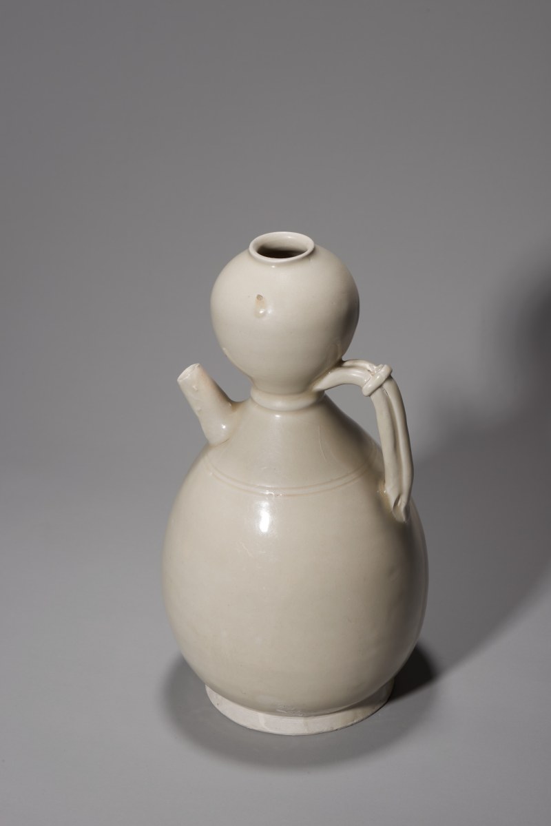 明代 白釉葫芦执壶 - 图6