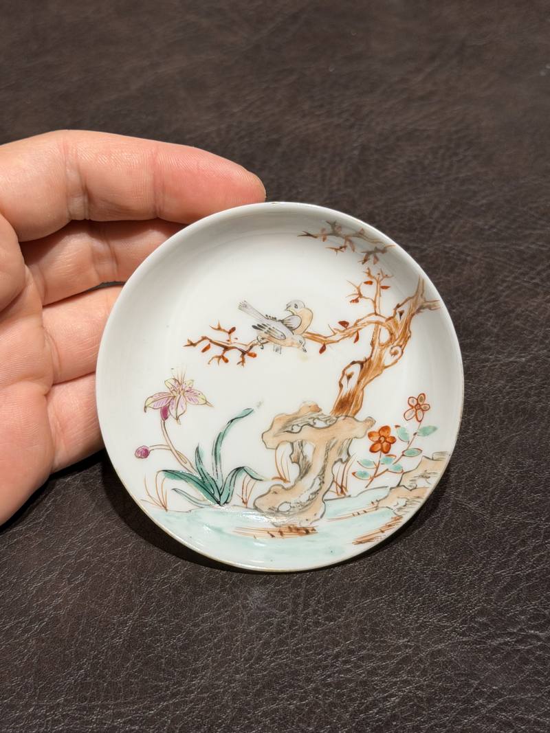 清乾隆 粉彩花鸟纹茶具一套25件 - 图145