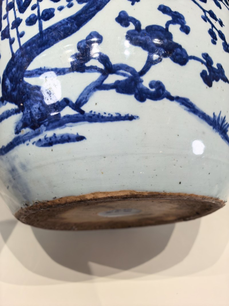 明嘉靖 青花福禄寿纹大罐 - 图12