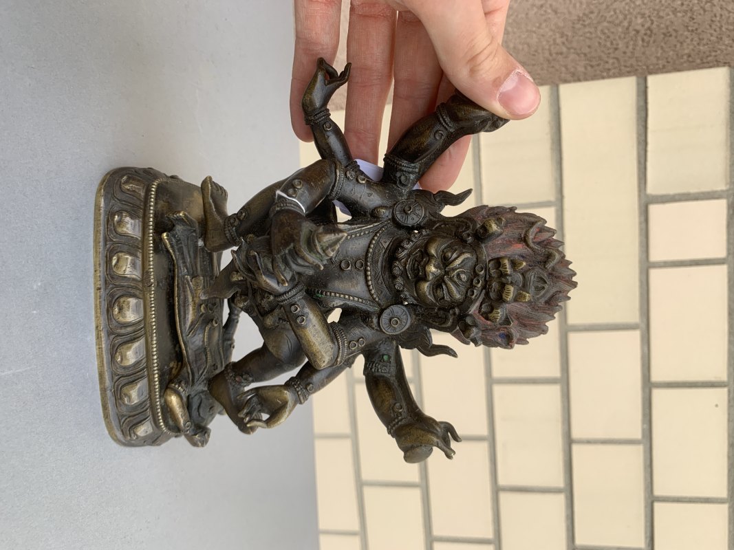 A bronze figure of Sadbhujamahakala - 图6