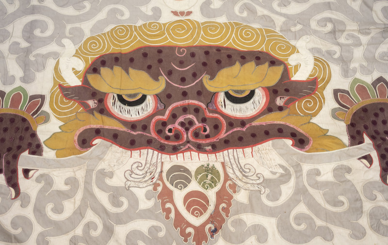 A LARGE APPLIQUÉ COTTON TENT - 图5