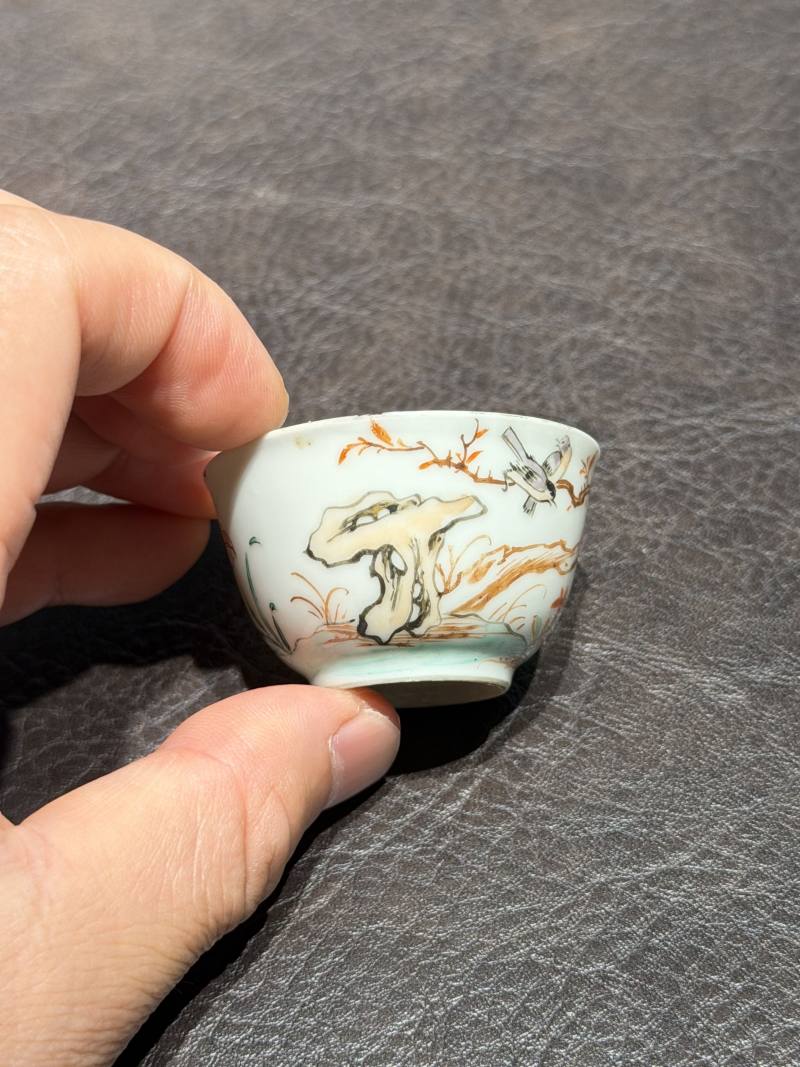 清乾隆 粉彩花鸟纹茶具一套25件 - 图16