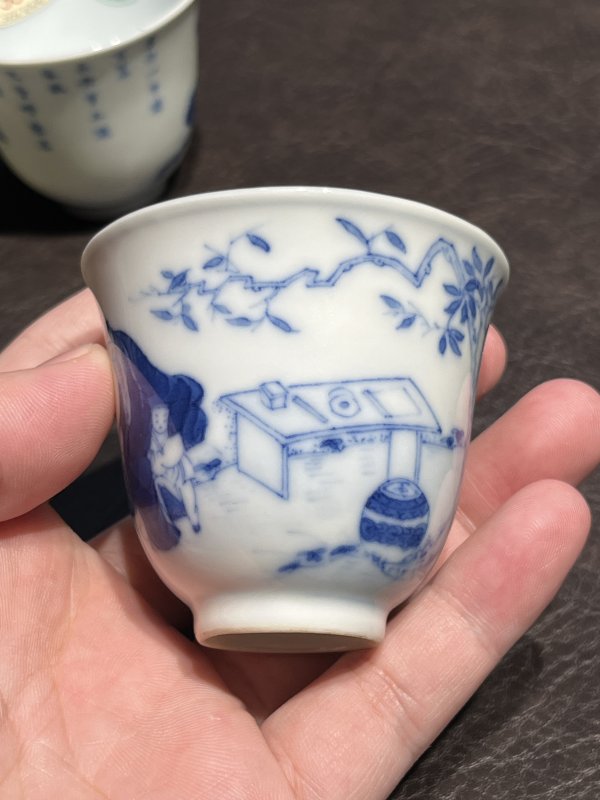 清道光 睿亲王“睿邸清赏”饮中八仙诗文酒盅一对 - 图11