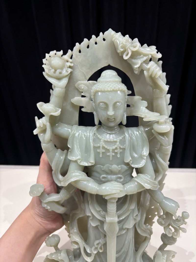 19-20世纪 黄玉大日如来立像 - 图7