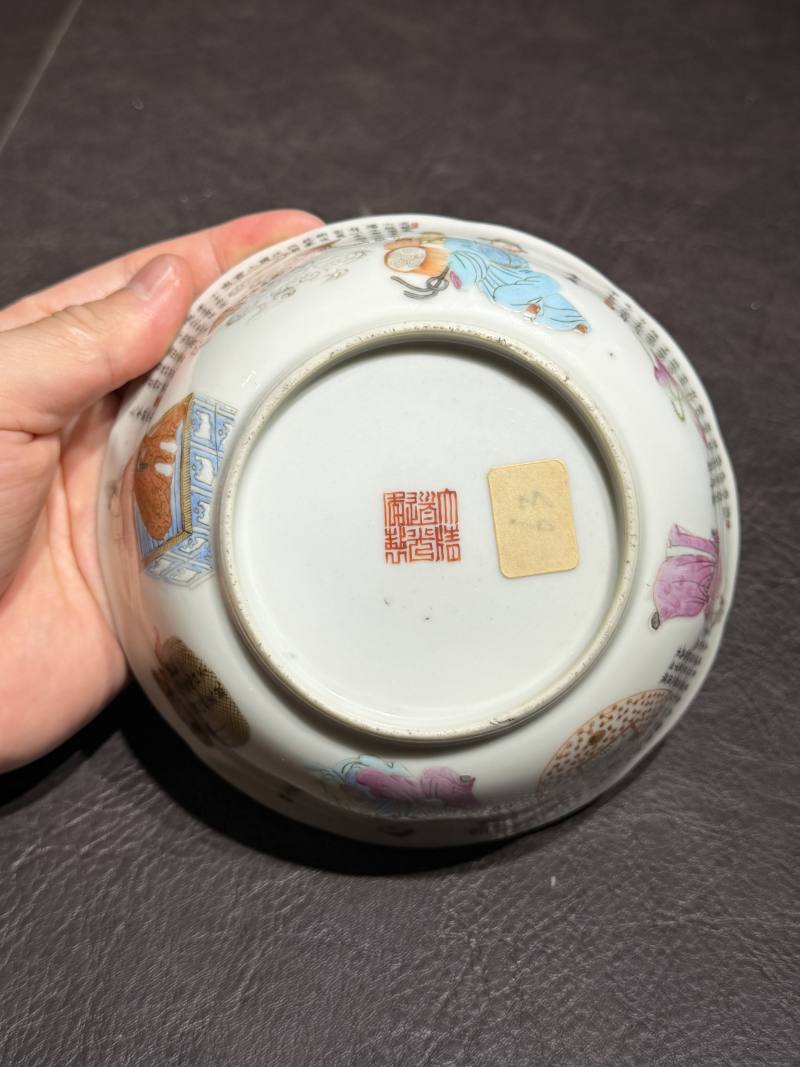 清道光 “无双谱”人物碗（一组四件） - 图47