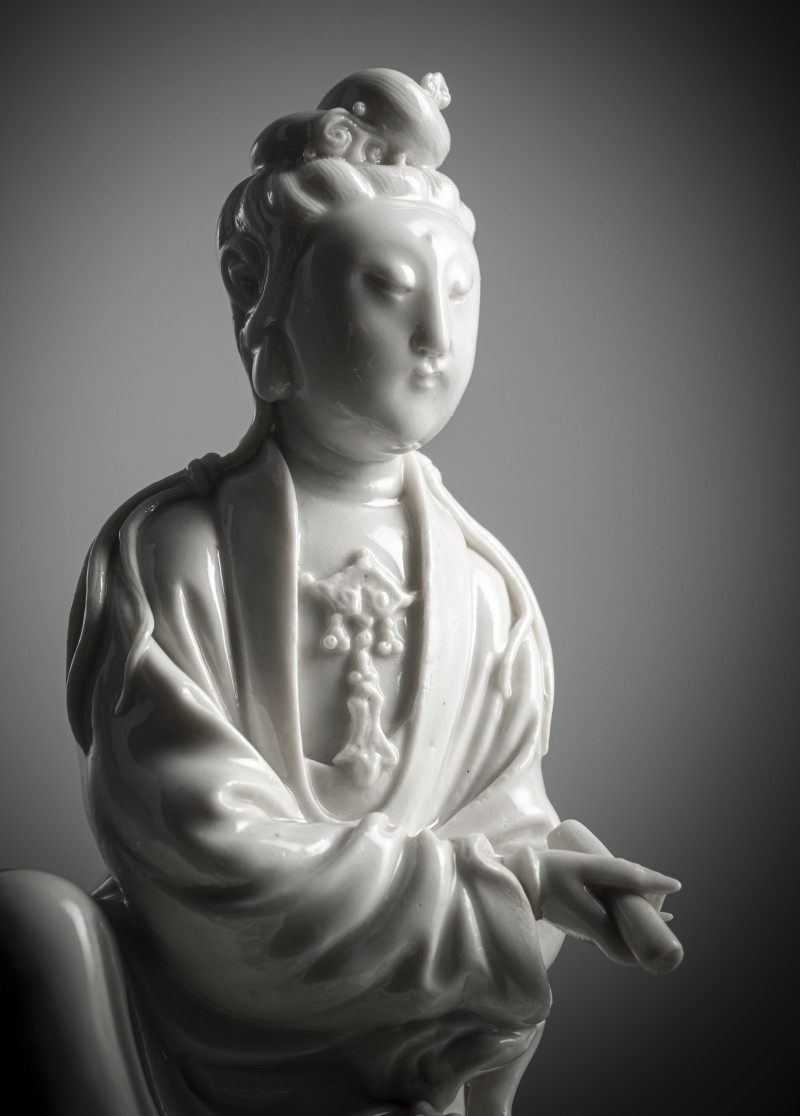 A fine Dehua figure of seated Guanyin - 图4