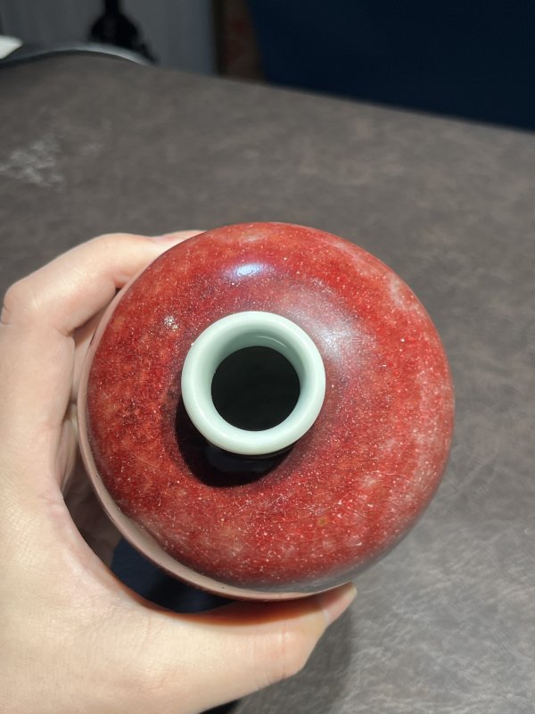 清康熙 郎窑红釉梅瓶 - 图13
