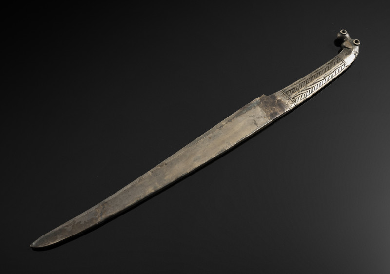 A bronze short dagger in archaic style, 'hsiung nu'