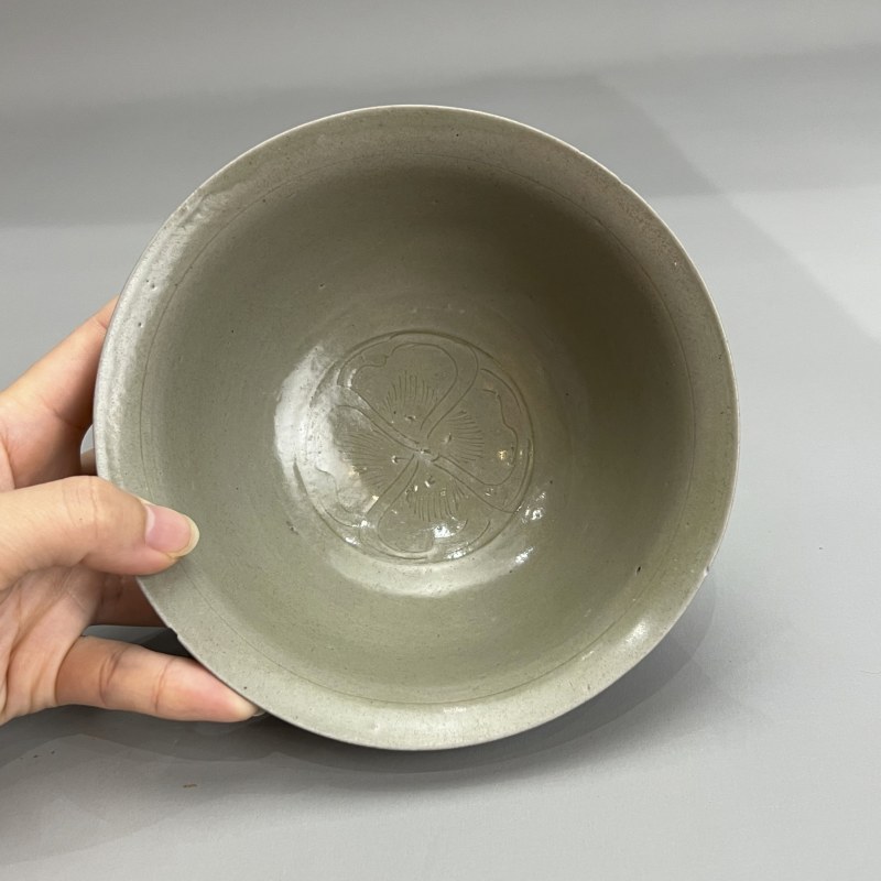 明代 青釉高足大碗 - 图11