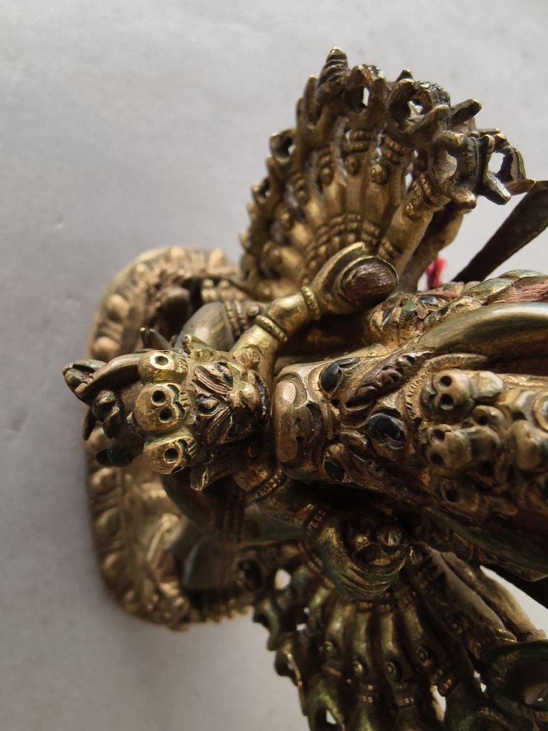 A GILT-BRONZE FIGURE OF VAJRABHAIRAVA - 图18