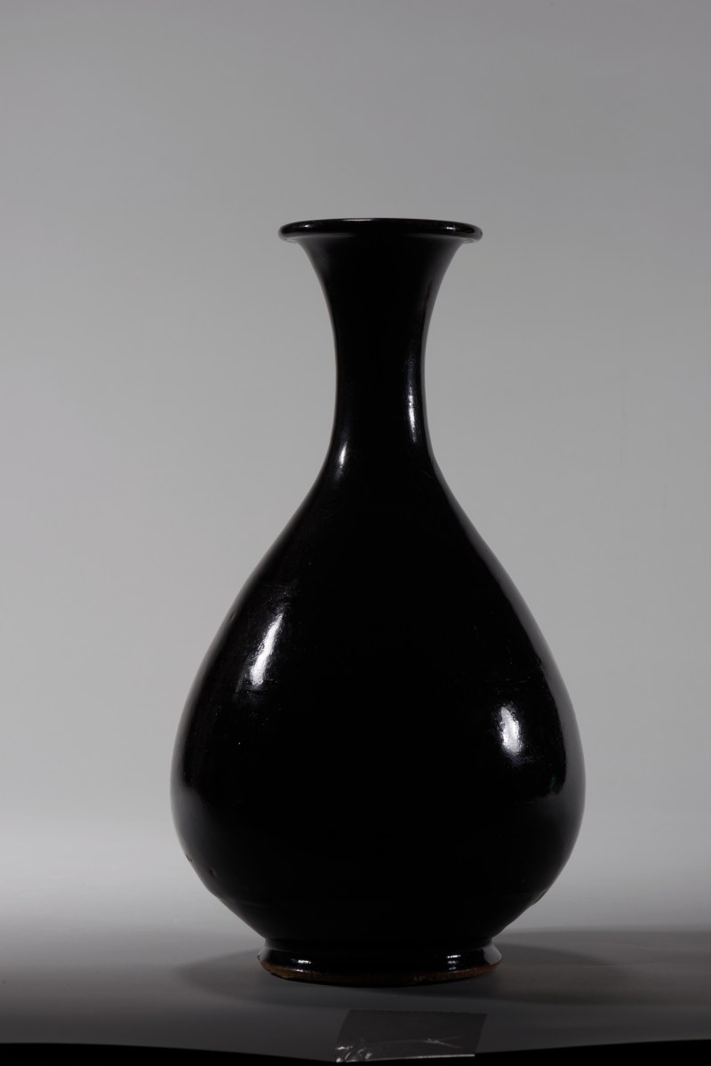 元代 黑釉描银玉壶春瓶 - 图10