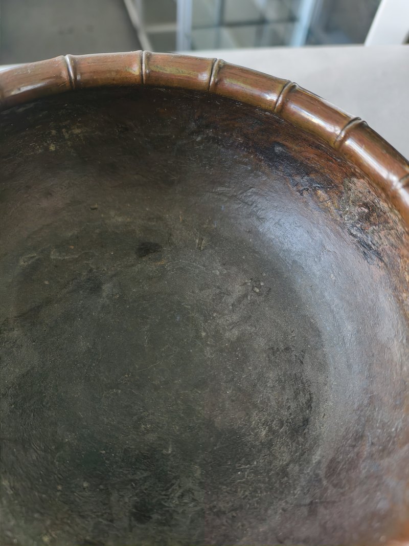 A well cast bronze incense burner with bamboo decoration in relief - 图6