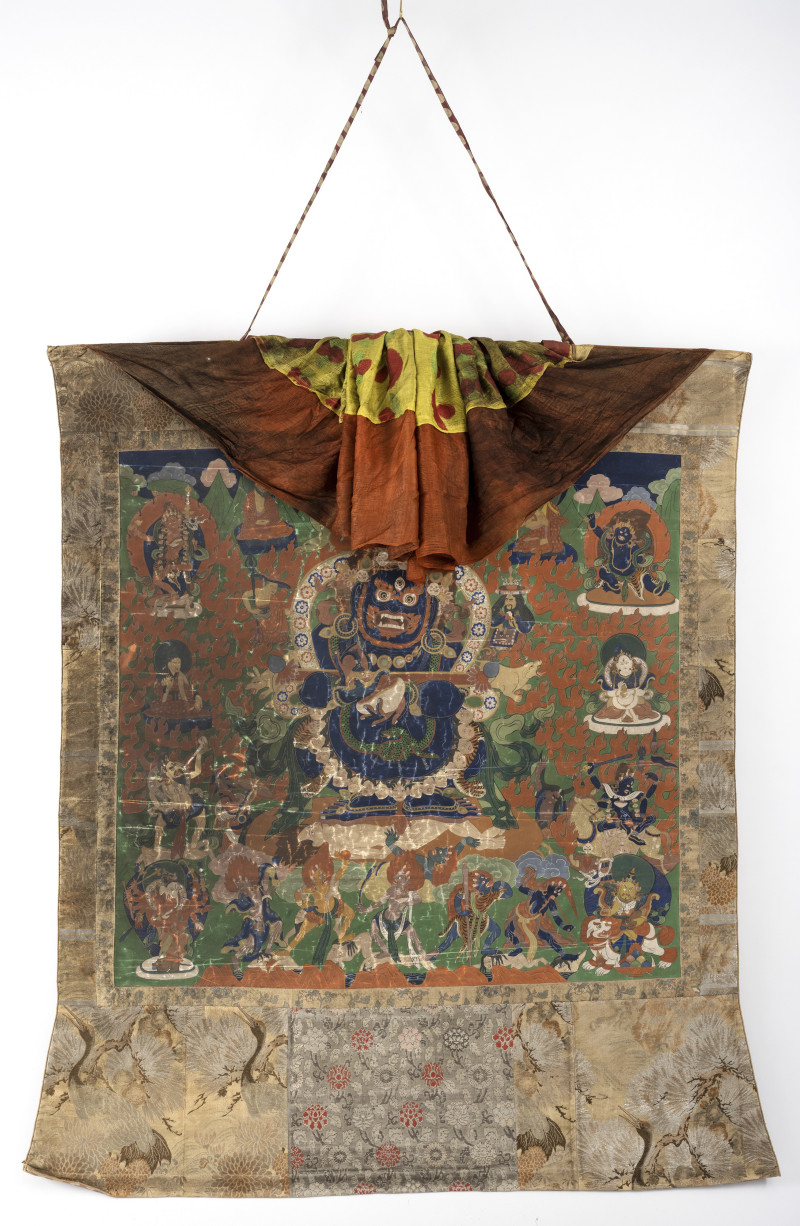 A large thangka depicting Panjaranata Mahakala - 图4
