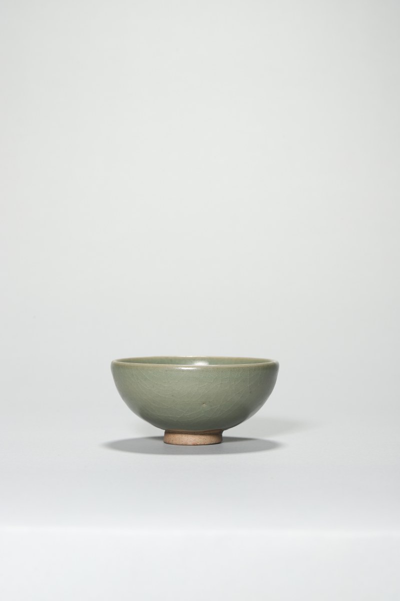 明代 青釉敛口杯 - 图4
