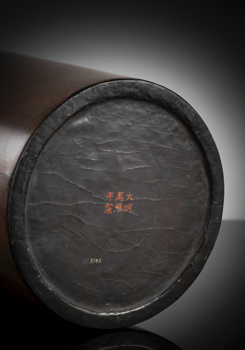 A large 'xipi' lacquer brush pot - 图4