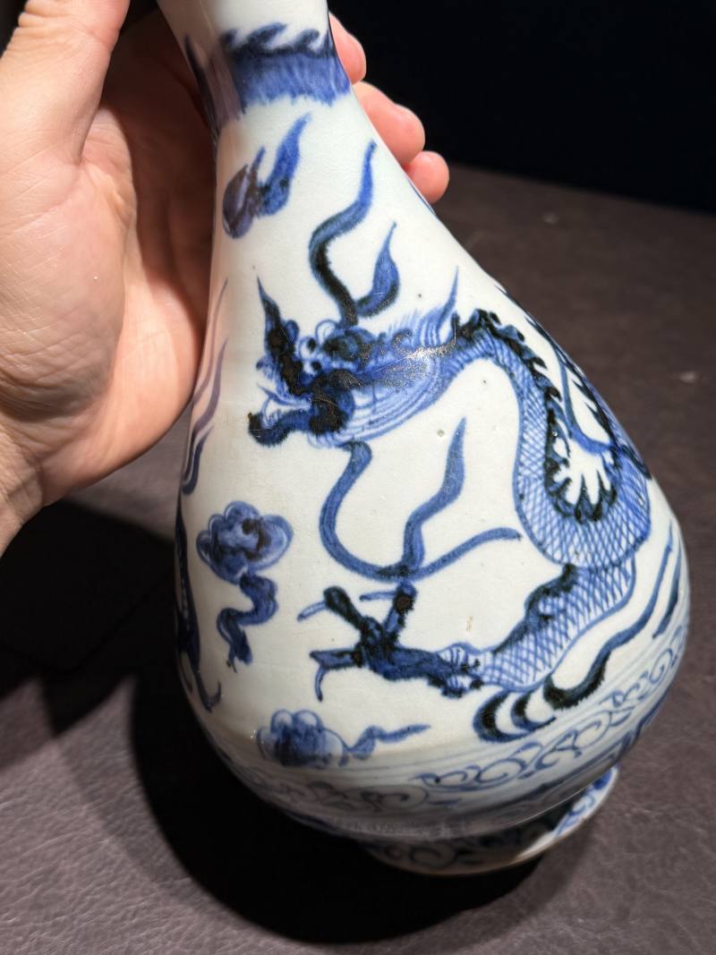 元 青花龙纹玉壶春瓶 - 图15