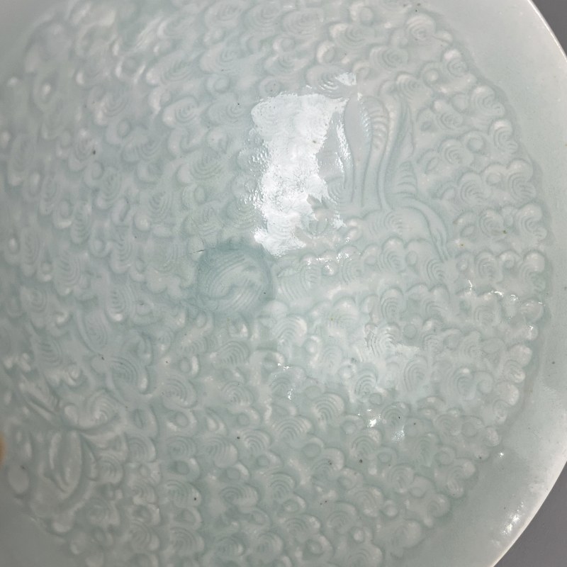 明代 青白釉水波纹大碗 - 图10