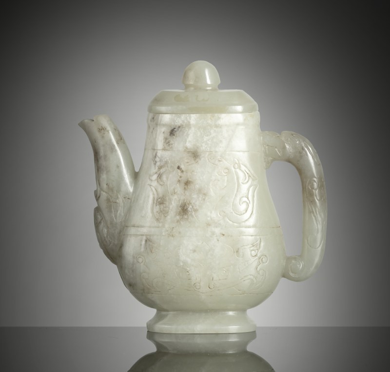 A small jade ewer with archaistic incised decoration - 图4
