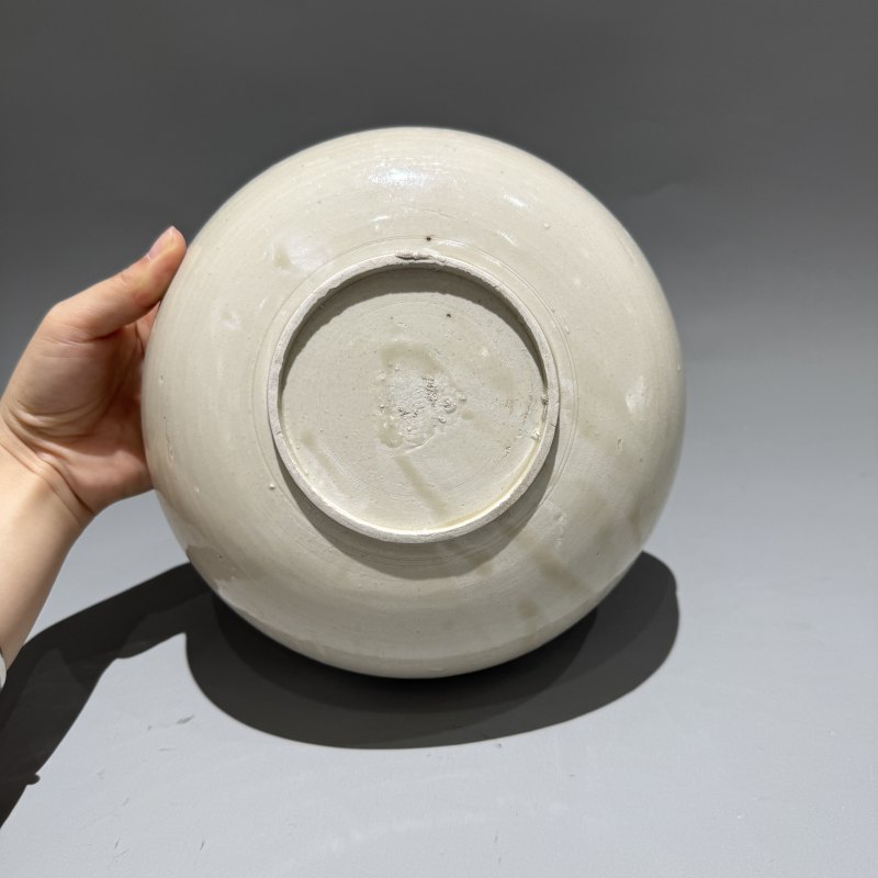 明代 白釉双鱼纹钵 - 图11