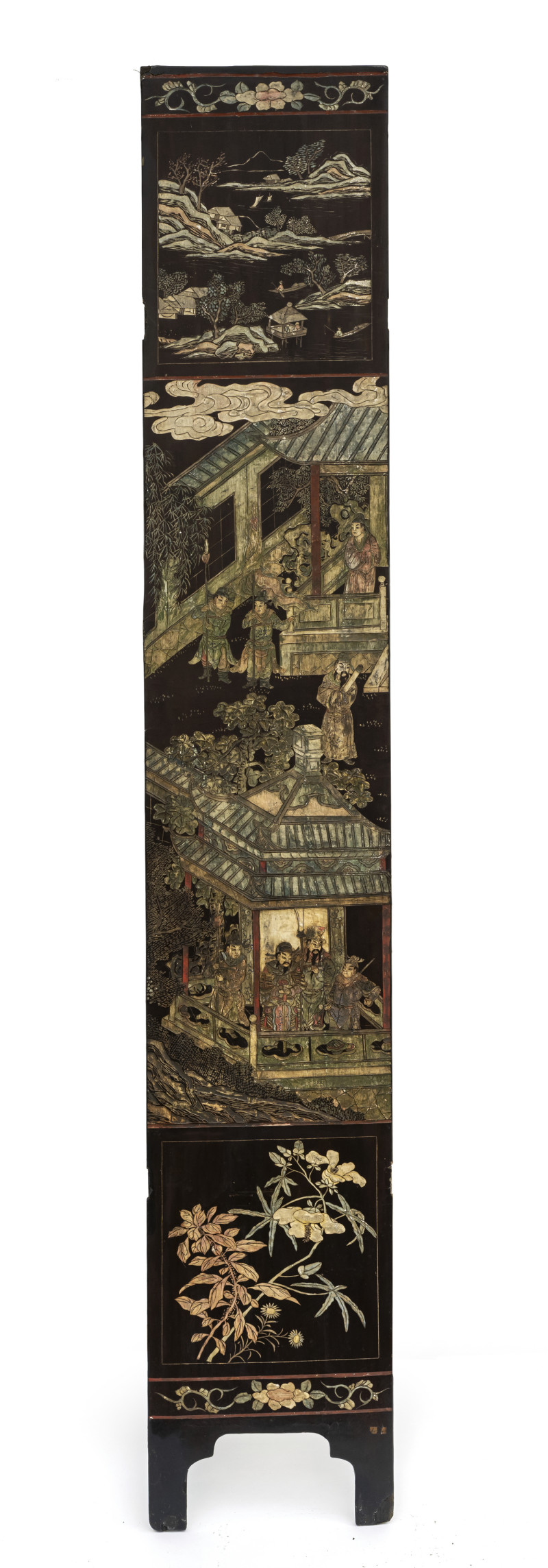 A large twelve-panel coromandel lacquer screen - 图3