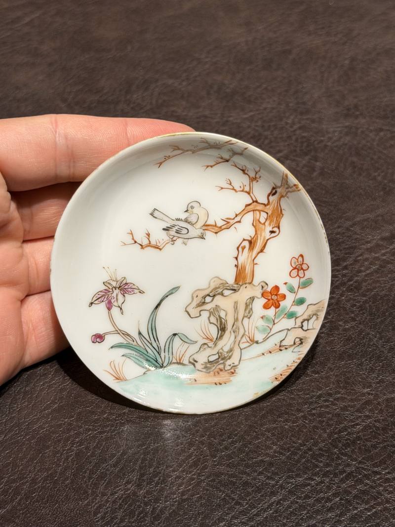 清乾隆 粉彩花鸟纹茶具一套25件 - 图20