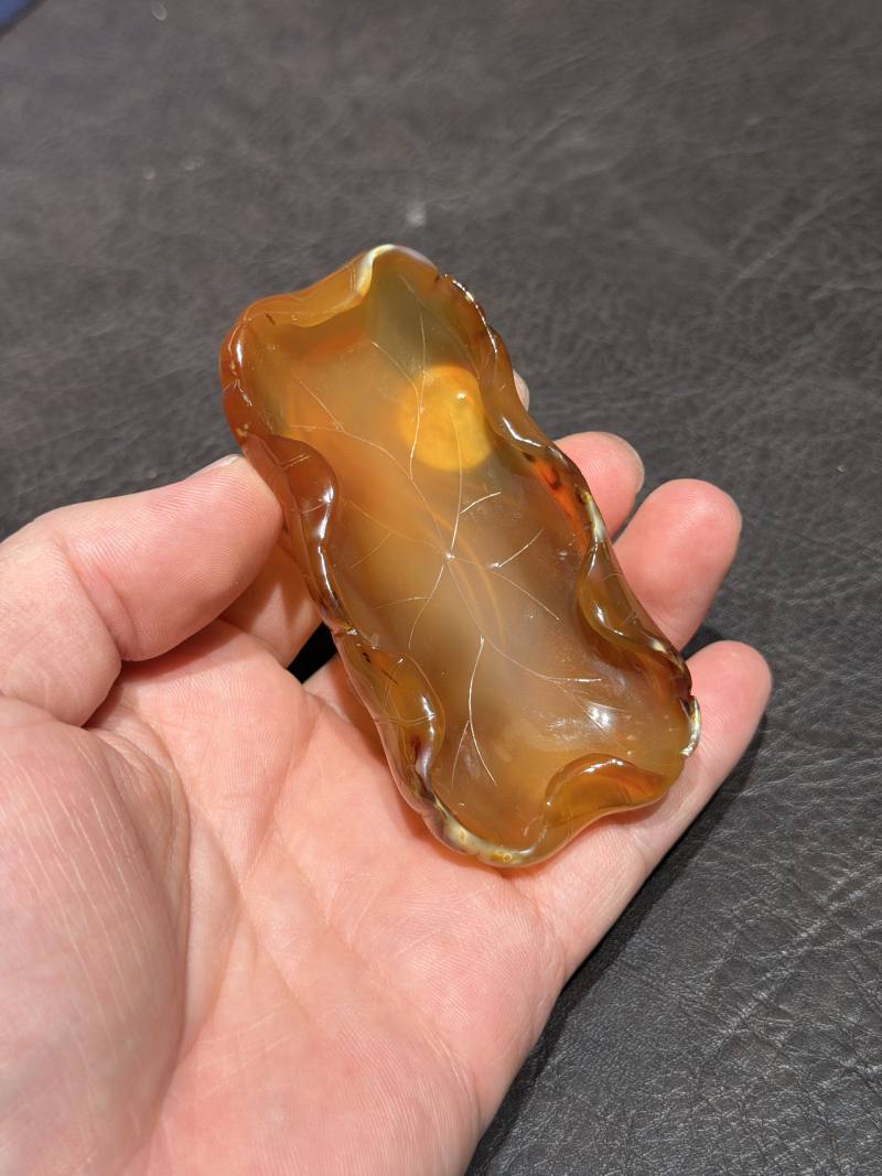清 玛瑙玉器一组六件 - 图5