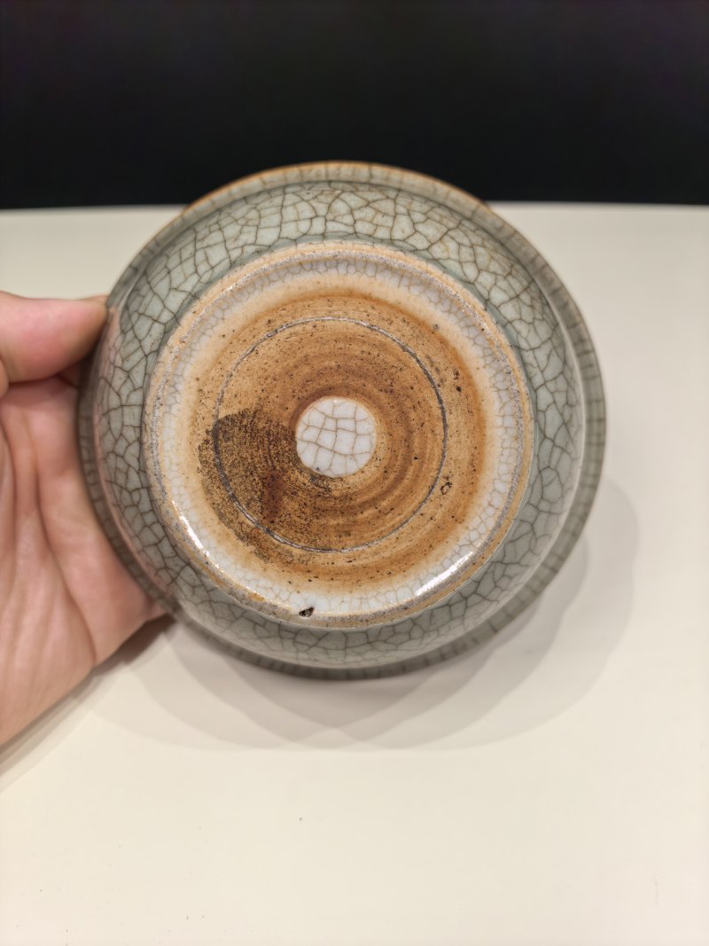 清早期 仿哥釉碗一对 - 图4