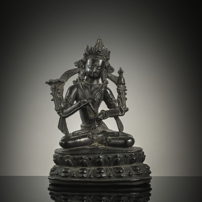 A BRONZE FIGURE OF VAJRASATTVA