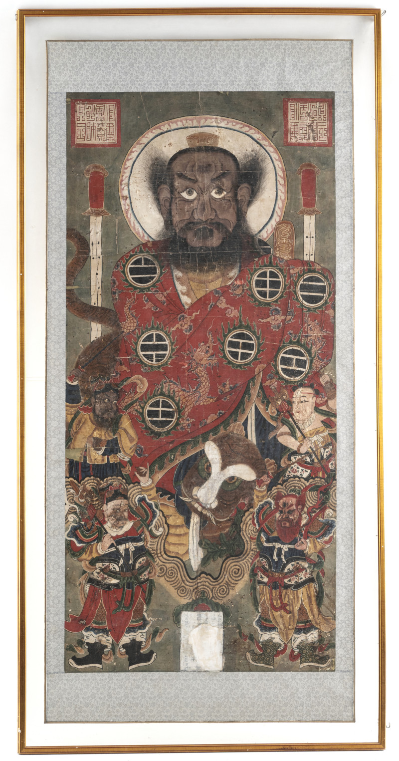 A ceremonial Yao painting with Master Zhang - 图2