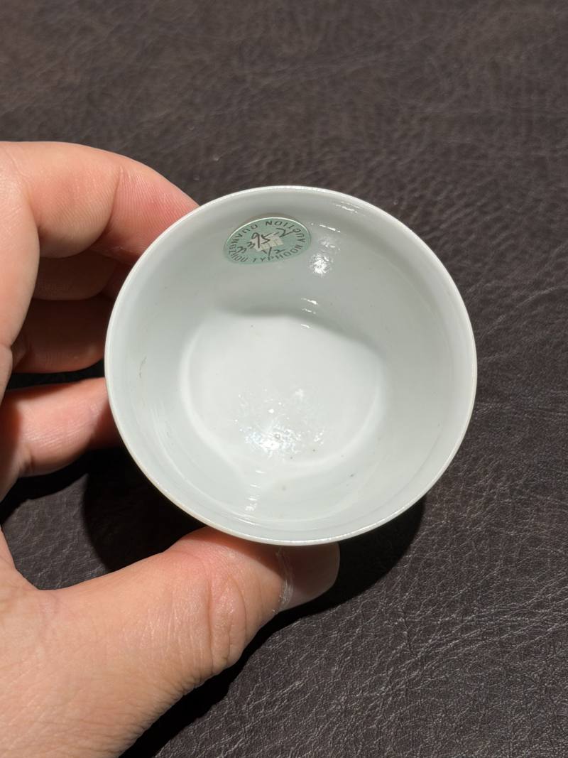 清康熙 斗彩花神杯一对 - 图17