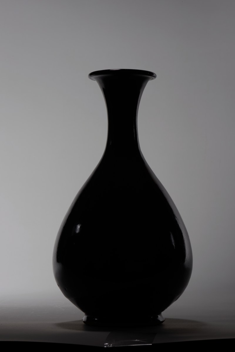 元代 黑釉描银玉壶春瓶 - 图11