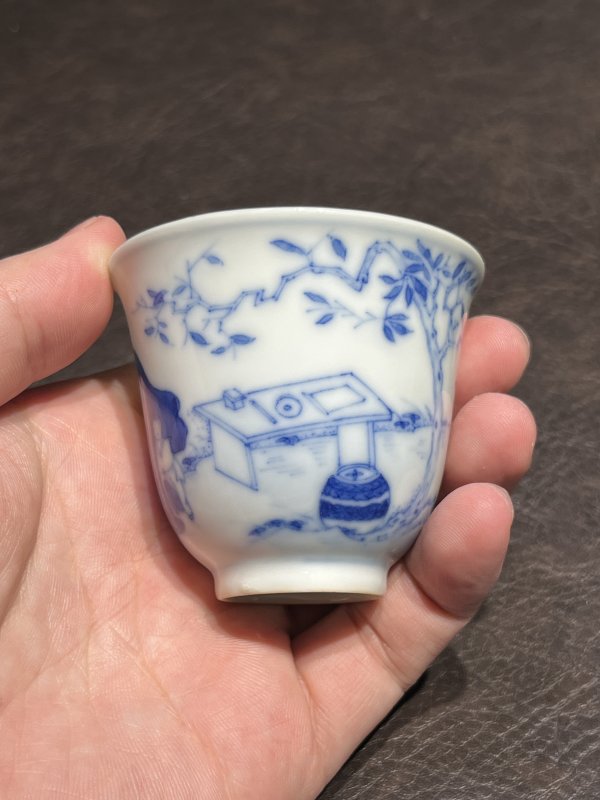 清道光 睿亲王“睿邸清赏”饮中八仙诗文酒盅一对 - 图16