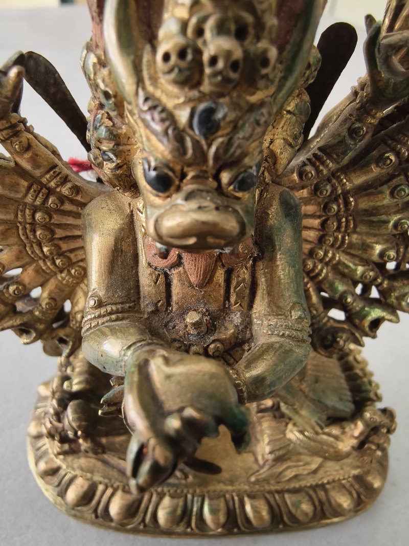 A GILT-BRONZE FIGURE OF VAJRABHAIRAVA - 图13