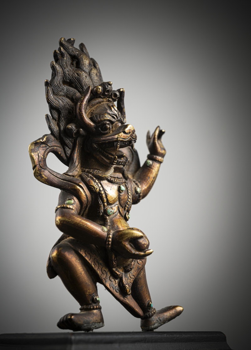 A BRONZE FIGURE OF YAMA - 图4