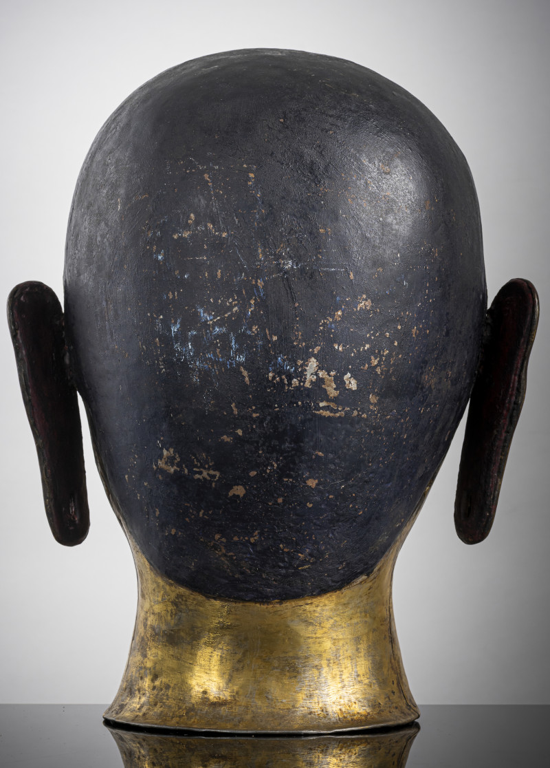 A RARE EMBOSSED COPPER RITUAL HEAD - 图4