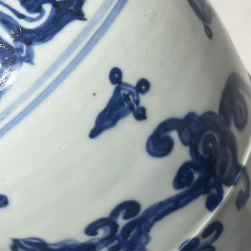 明代 青花夔龙纹梅瓶 - 图12