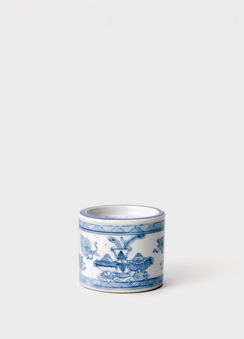 清康熙·青花博古图香插